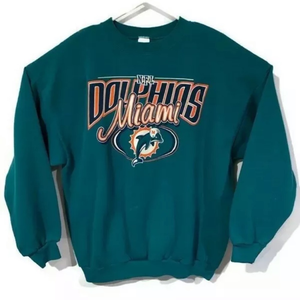 Vintage Miami Dolphins crewneck sweater NFL logo 7